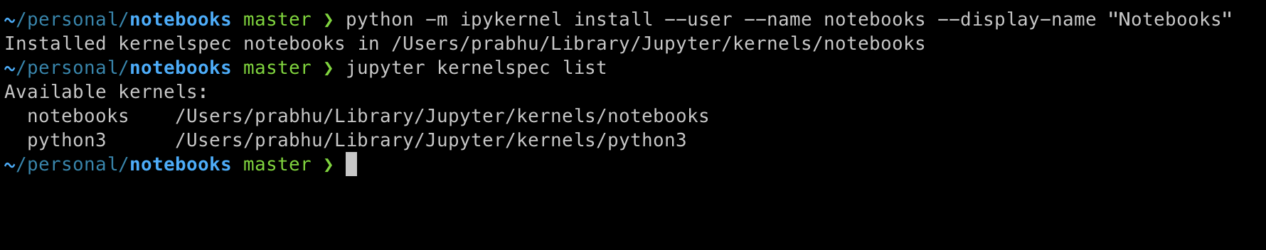 Kernel installed list